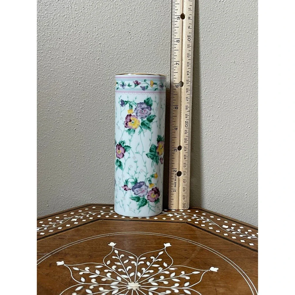 Vintage Otagiri Oval ‘Pansy’ Vase